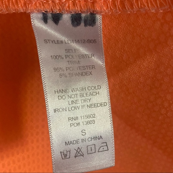 LUSH Neon Orange Drop Waist Mesh Sleeveless Mini Dress - Picture 8 of 9